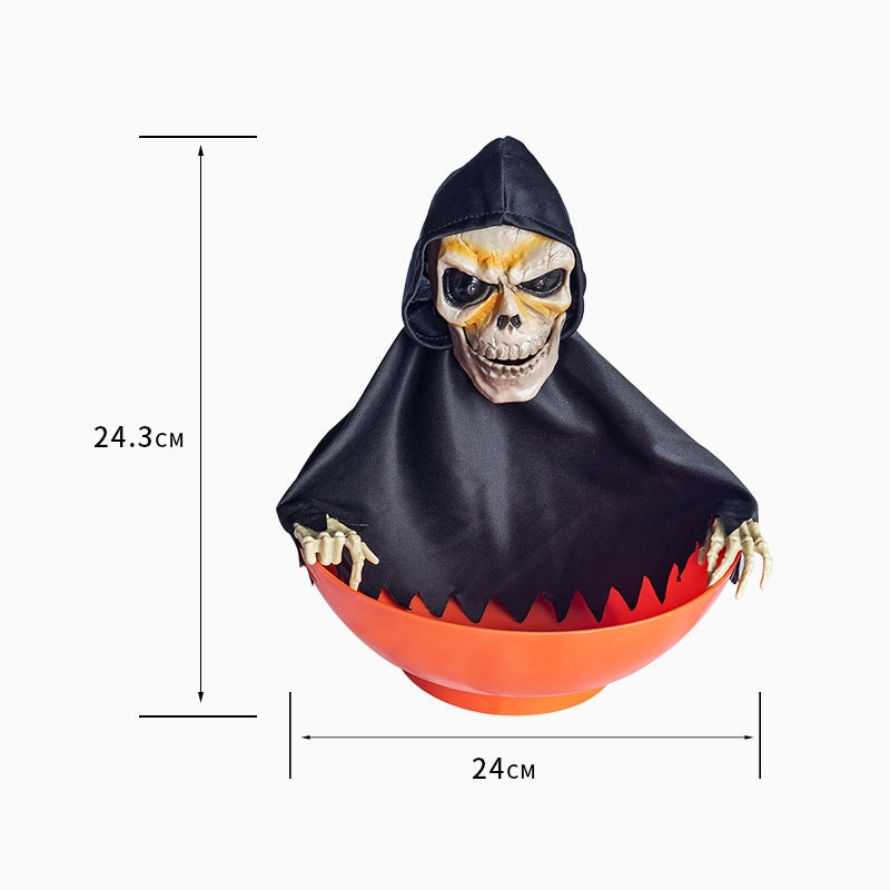 Halloween Electric Fruit Plate Ghost Party Layout Props