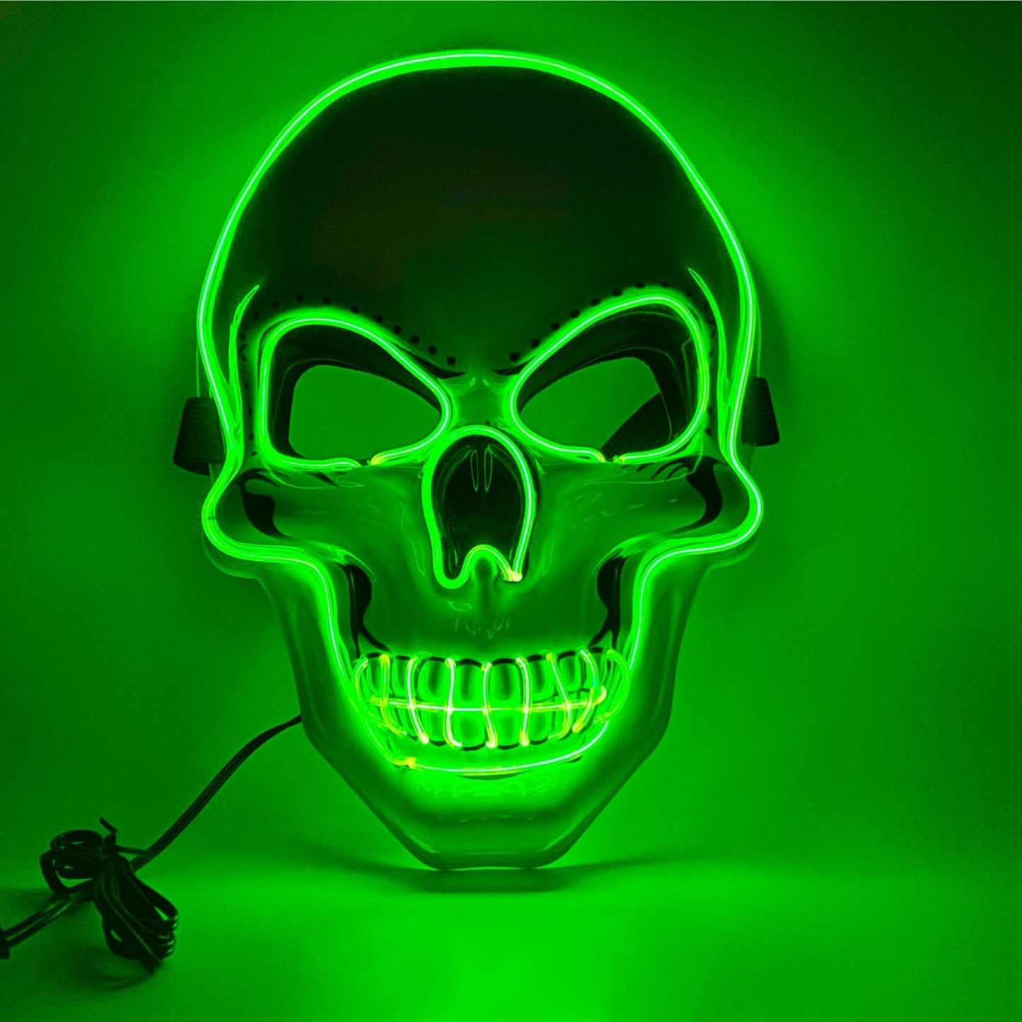 White Skull Mask Led Mask Luminous