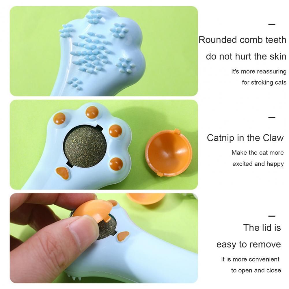 Cartoon Design Cat Toy Dual-purpose Cat Massage Comb Clean Mouth Cat Toys For Dental Care Digestion Promotion Pet Accessory