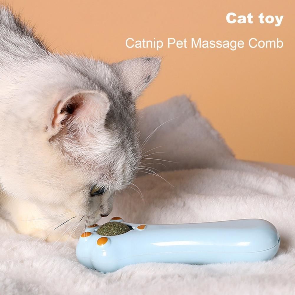 Cartoon Design Cat Toy Dual-purpose Cat Massage Comb Clean Mouth Cat Toys For Dental Care Digestion Promotion Pet Accessory