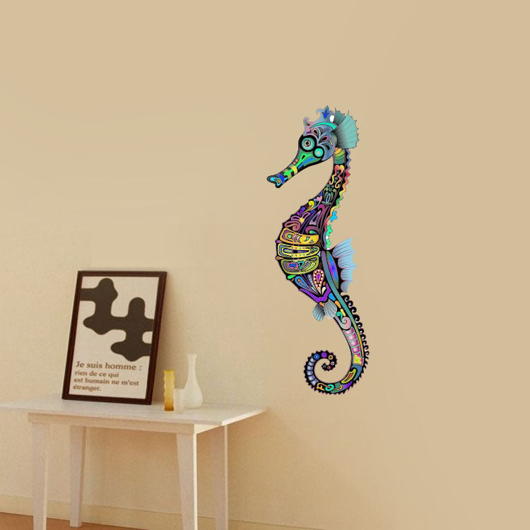 Home Decor Painted Mural Seahorse Wall Sticker